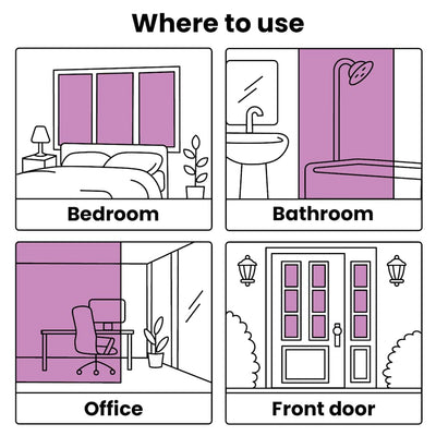 Huurrepintainen ikkunakalvo Reinaldo 0,9x100 m (liimapinta)