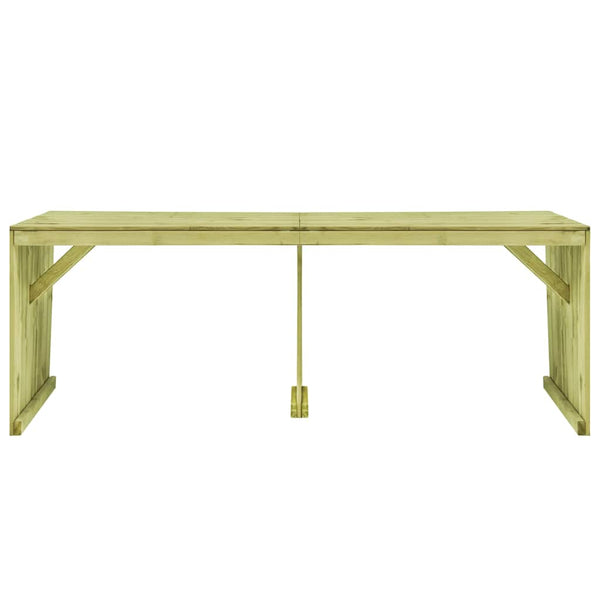 Puutarhapöytä 220x101,5x80 cm kyllästetty mänty