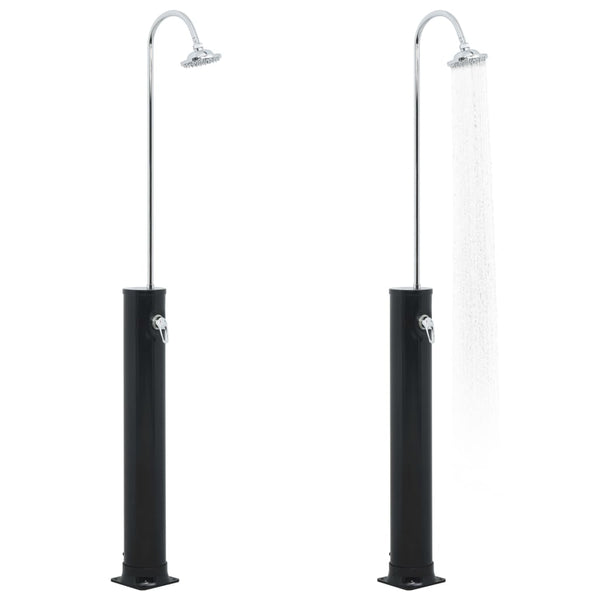 Musta aurinkovoimasuihku Stetca 214cm 20 l
