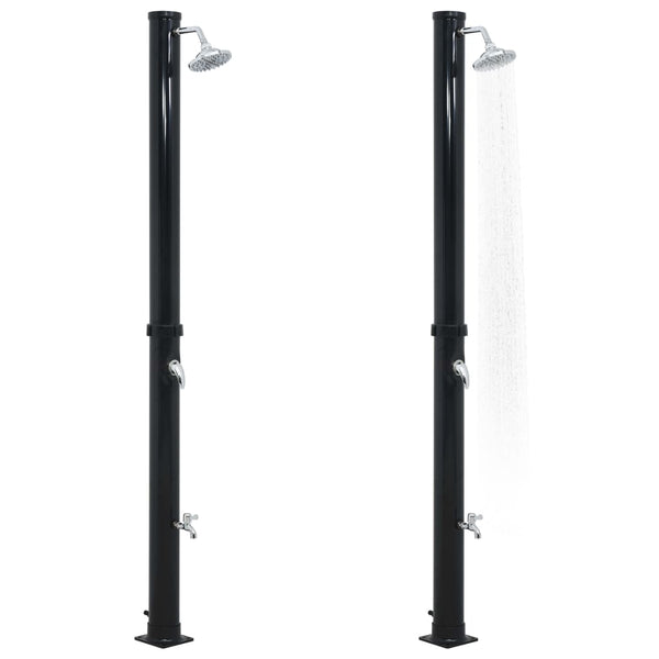 Musta aurinkovoimasuihku Bocskai 220cm 20 l