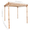 Pergola bambu 170x170x220 cm