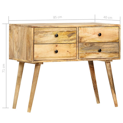 Sivupöytä 85x40x71 cm täysi mangopuu