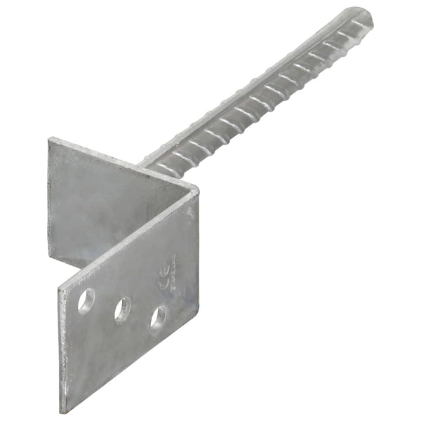 Aita-ankkurit 6 kpl hopea 8x6x30 cm galvanoitu teräs