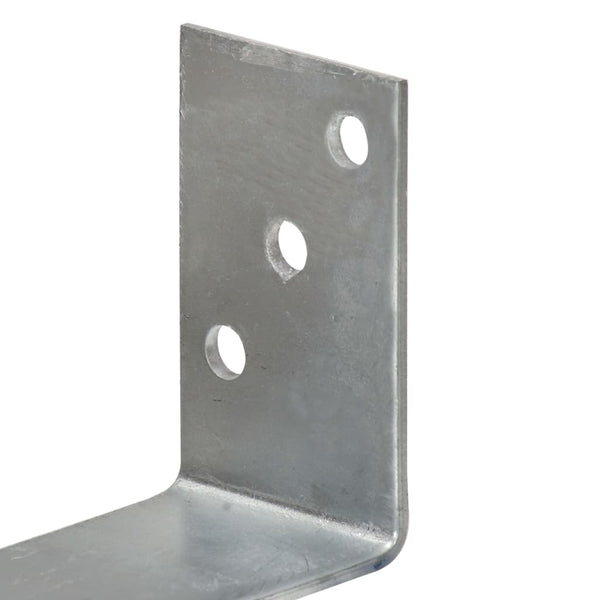 Aita-ankkurit 6 kpl hopea 8x6x30 cm galvanoitu teräs
