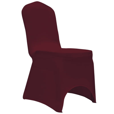 Tuolinpäällinen venyvä viininpunainen 12 kpl
