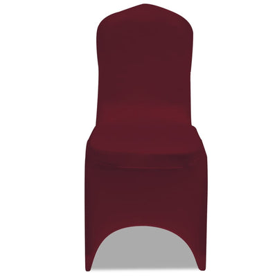 Tuolinpäällinen venyvä viininpunainen 12 kpl