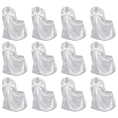 Tuolinpäällinen hääjuhliin valkoinen 12 kpl