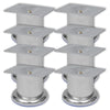 Pyöreät sohvanjalat 8 kpl kromi 60 mm