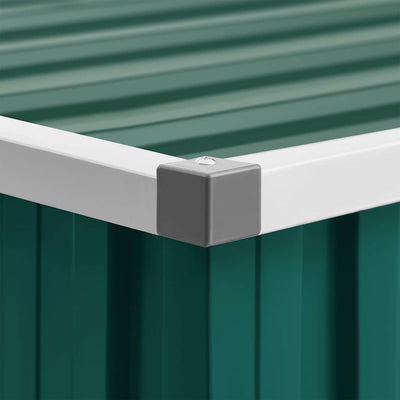 Vihreä puutarhavaja Chimoftei 195x198x159cm (galvanoitu teräs)