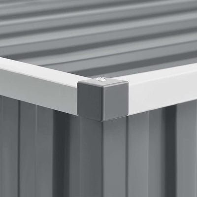 Harmaa puutarhavaja Chimoftei 195x198x159cm (galvanoitu teräs)