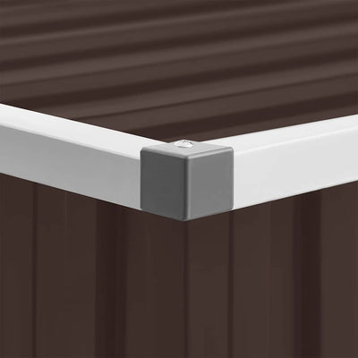 Ruskea puutarhavaja Chimoftei 195x198x159cm (galvanoitu teräs)