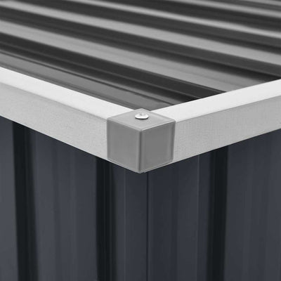 Antrasiitti puutarhan varastoarkku Ghesin 129x67x65cm