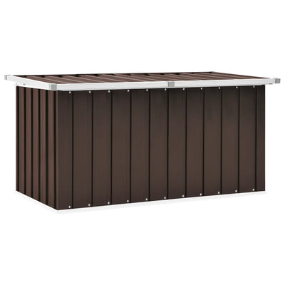 Puutarhan varastoarkku ruskea 129x67x65 cm