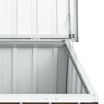 Ruskea puutarhan varastoarkku Ghesin 149x99x93cm