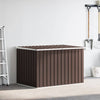 Ruskea puutarhan varastoarkku Ghesin 171x99x93cm