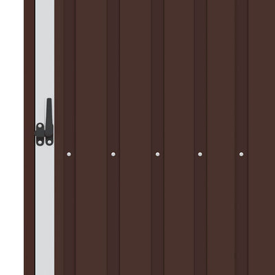 Ruskea puutarhan polttopuuvaja Stiopoane 245x98x159cm (galvanoitu teräs)