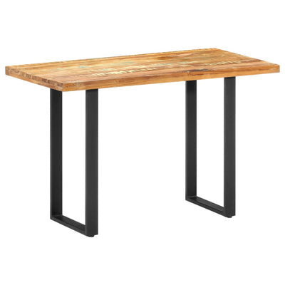 Ruokapöytä 120x60x76 cm täysi kierrätetty puu