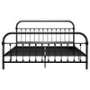 Musta sängynrunko Byatrice 180x200cm (metalli)