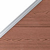 Aitapaneeli WPC 95x(105-180) cm ruskea