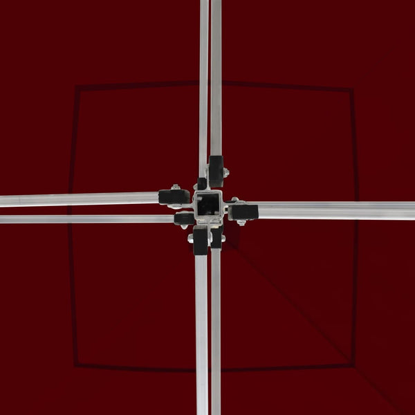 Viininpun kokoontaittuva juhlateltta seinillä Cristl 2x2 m (alumiini)