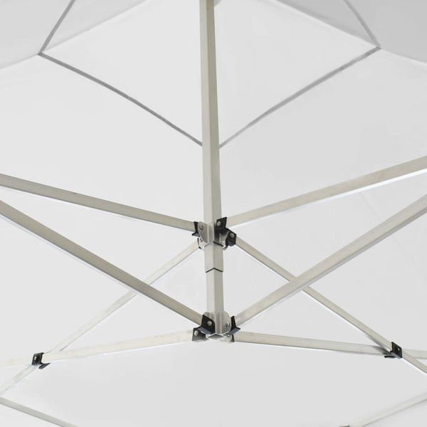 Valkoinen kokoontaittuva juhlateltta seinillä Cristl 2x2 m (alumiini)