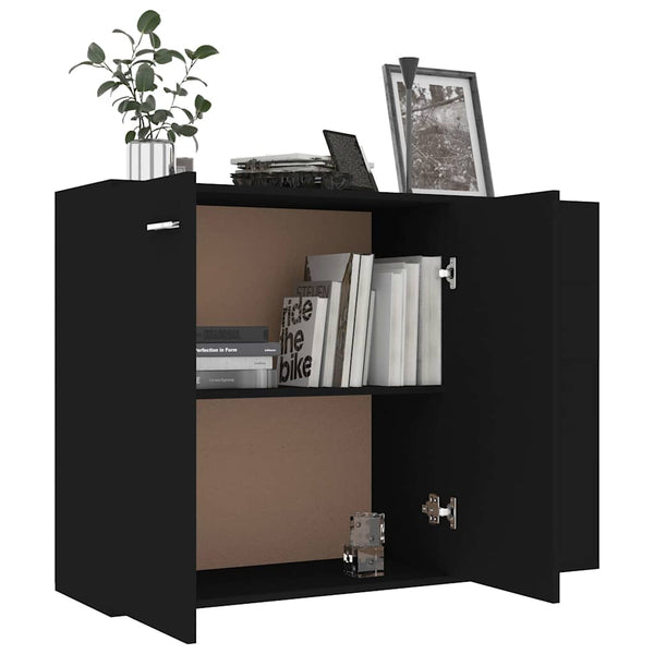 Senkki musta 105x30x75 cm lastulevy