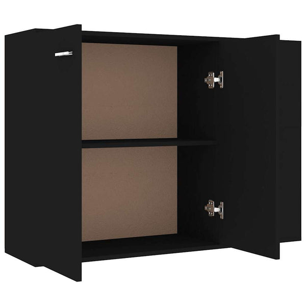 Senkki musta 105x30x75 cm lastulevy