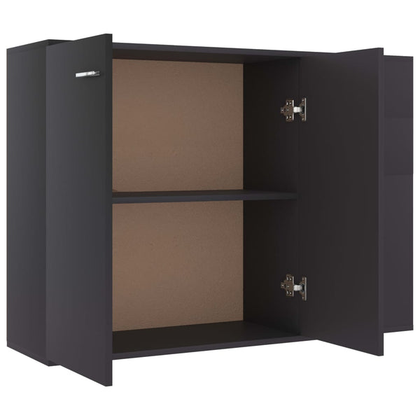 Harmaa senkki Fenzie 105x30x75cm (puinen)