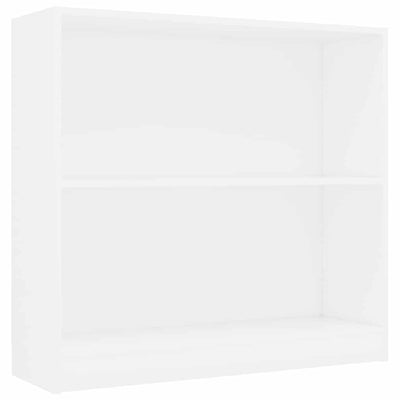Kirjahylly valkoinen 80x24x75 cm tekninen puu