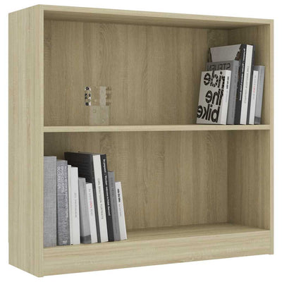 Kirjahylly Sonoma-tammi 80x24x75 cm tekninen puu