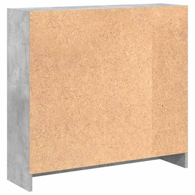 Betoninharmaa kirjahylly Ciuncan 80x24x75cm (lastulevy)