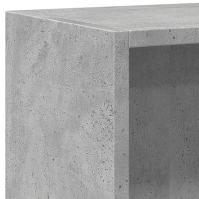 Kirjahylly betoninharmaa 80x24x75 cm lastulevy