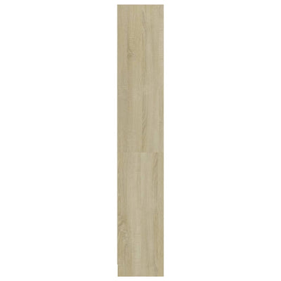 4-tasoinen kirjahylly Sonoma-tammi 80x24x142 cm tekninen puu