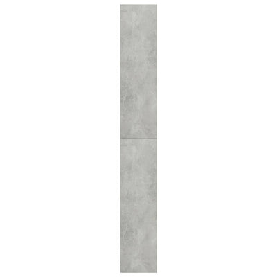 5-tasoinen kirjahylly betoninharmaa 80x24x175 cm tekninen puu