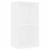 Kirjahylly Valkoinen 40x30x76,5 cm Engineered Wood