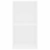 Kirjahylly Valkoinen 40x30x76,5 cm Engineered Wood