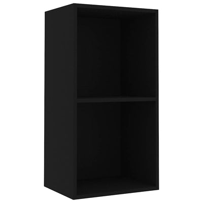 Kirjahylly musta 40x30x76,5 cm tekninen puu