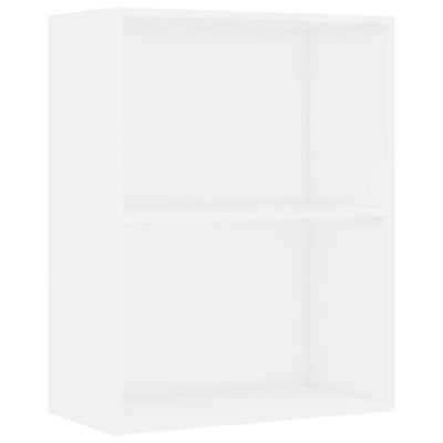 Kirjahylly valkoinen 60x30x76,5 cm tekninen puu