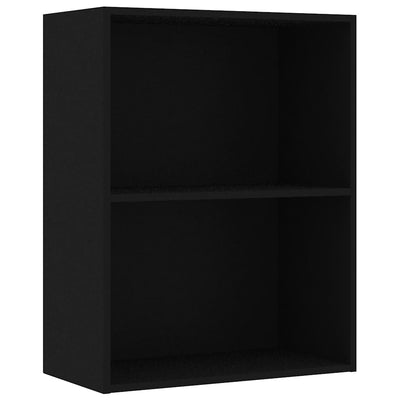 Kirjahylly musta 60x30x76,5 cm tekninen puu