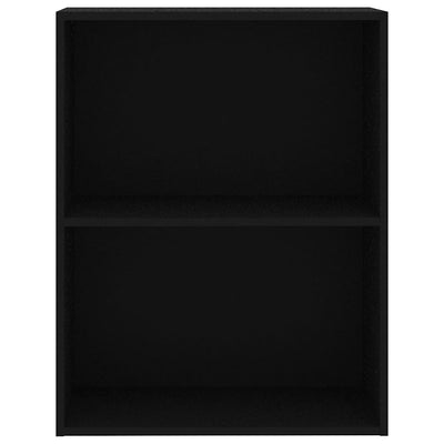 Kirjahylly musta 60x30x76,5 cm tekninen puu