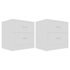 Valkoinen yöpöydät Katrin 40x30x40cm (2 kpl puinen)
