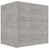 Betoninharmaa yöpöytä Katrin 40x30x40cm (puinen)