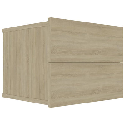 Yöpöydät 2kpl sonoma tammi 40x30x30 cm tekninen puu