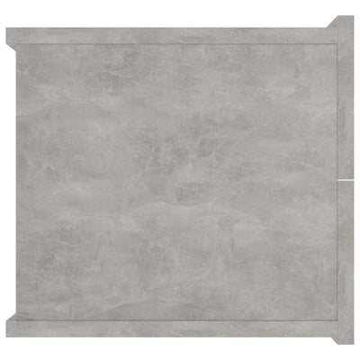 Yöpöydät 2 kpl betoninharmaa 40x30x30 cm tekninen puu
