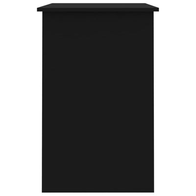 Työpöytä musta 100x50x76 cm tekninen puu