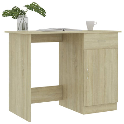 Työpöytä Sonoma-tammi 100x50x76 cm tekninen puu
