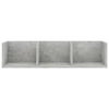 CD-seinähylly betoninharmaa 75x18x18 cm tekninen puu