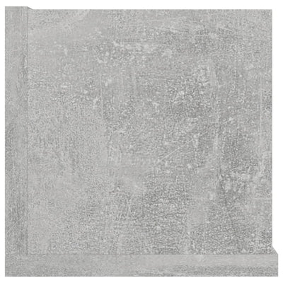 CD-seinähylly betoninharmaa 100x18x18 cm tekninen puu