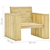Puutarhatuoli Creasetin 89x76x76cm (kyllästetty mänty)