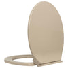 WC-istuin pehmeästi sulkeutuva beige soikea